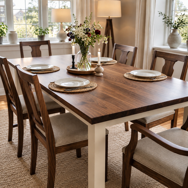 The Frio semi-custom dining table