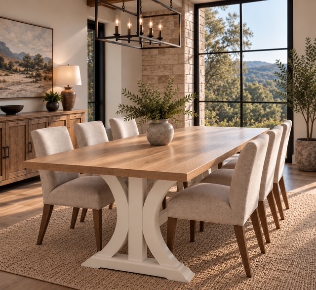 The Guadalupe semi-custom dining table
