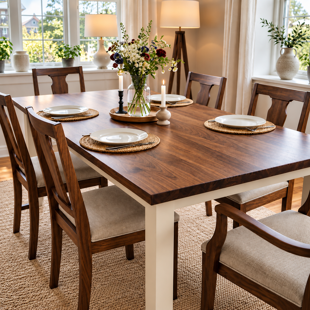 The Frio semi-custom dining table