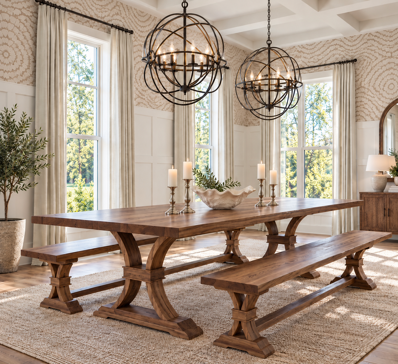 The Pedernales semi-custom dining table